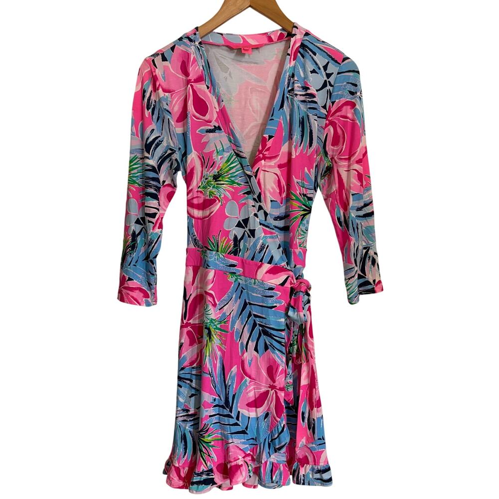 Lilly Pulitzer Jessalynne Skort Romper Cockatoo Pink Sz Medium Vacation Preppy